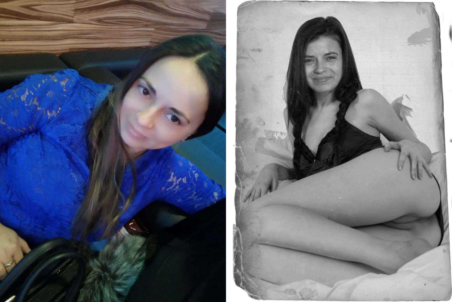 Russian girls in clothes and without. - N