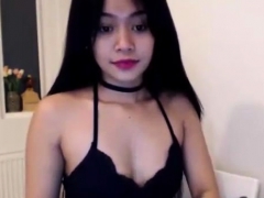 Asian Teen With Creamy Hairy Bush Pussy Squirts